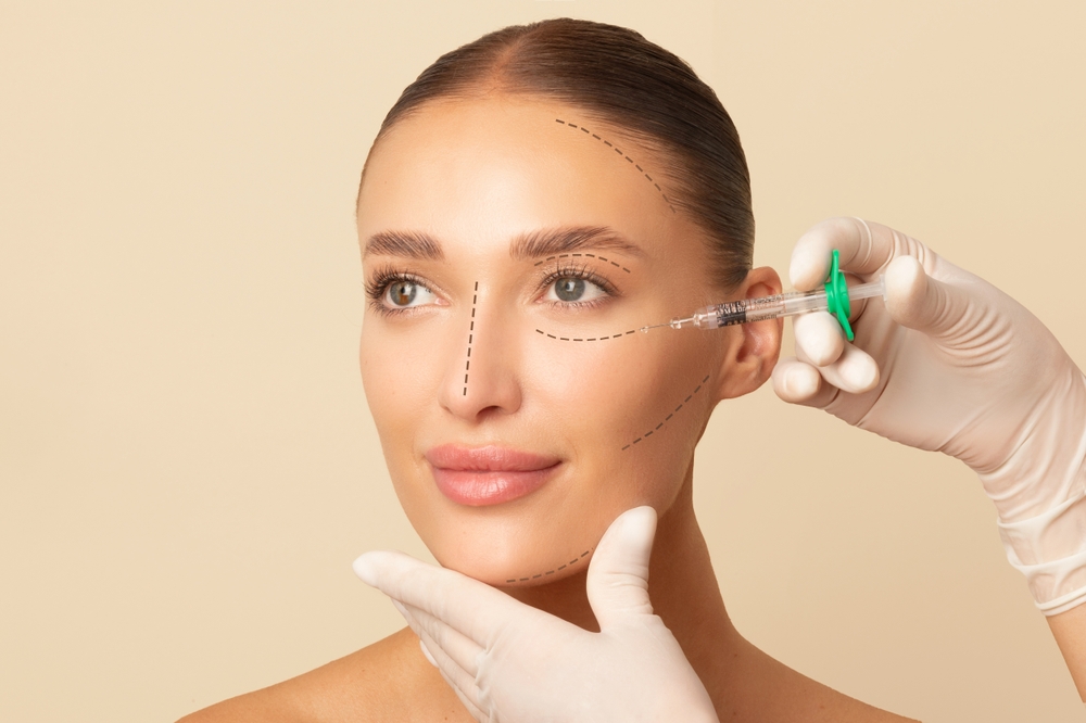 Facial,Mesotherapy.,Beautician,Doing,Anti-aging,Injection,For,Tightening,Skin,And